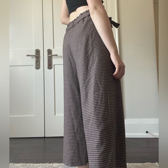 Zara Brown Houndstooth Trousers - Picture 2 of 6